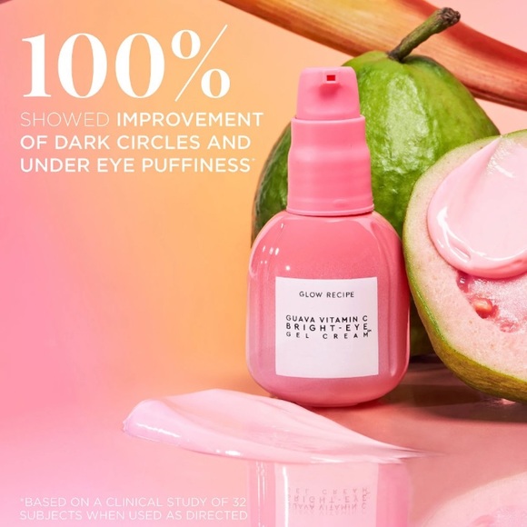 • New • Glow Recipe Bright Eye Gel Cream Guava Vitamin C 15 ml Host Pick! Fave! - Picture 3 of 16
